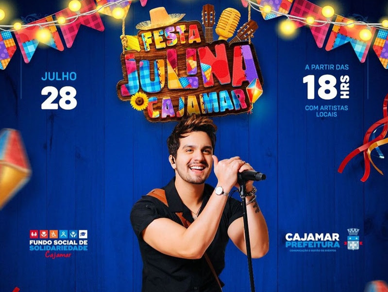 Luan Santana é presença confirmada na Festa Julina 2023 de Cajamar