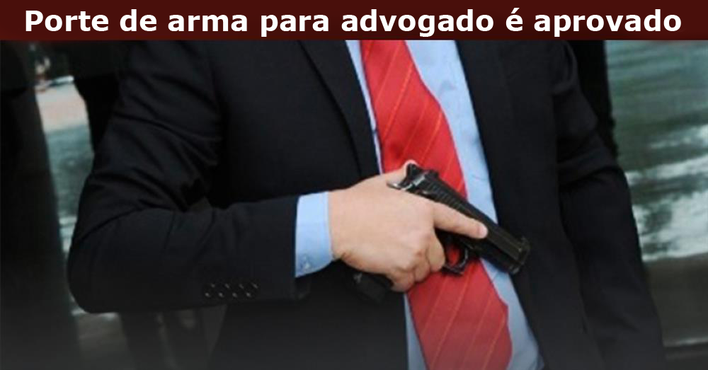 Porte de arma para advogado é aprovado - Cartão de Visita News