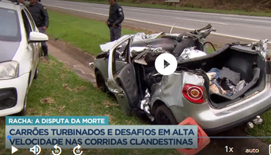 Rachas com carros turbinados terminam em acidentes e mortes - RecordTV - R7  Balanço Geral Manhã