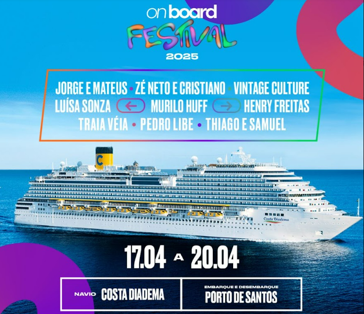 On Board Festival 2025: maior festival em alto-mar da história confirma ...