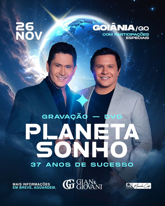 Gian & Giovani celebram 37 anos de carreira com gravação do DVD ...